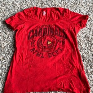 Louisville Cardinals t shirt sz L